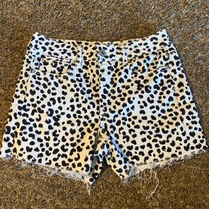 Black and White Shorts